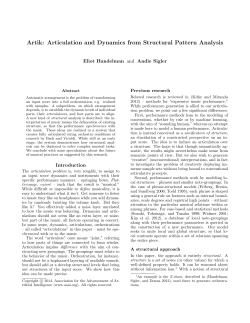 Artik: Articulation and Dynamics from Structural Pattern Analysis