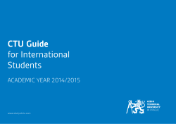 CTU Guide for International Students - sustain-t
