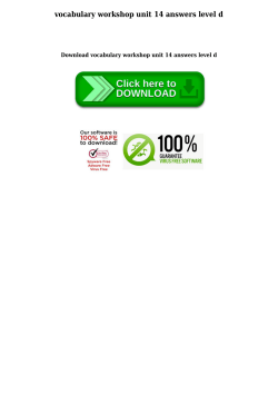 vocabulary workshop unit 14 answers level d