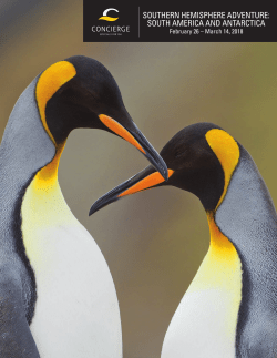 SOUTHERN HEMISPHERE ADVENTURE: SOUTH AMERICA AND