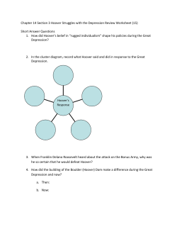 Chapter 14 Section 3 Hoover Struggles with the Depression Review