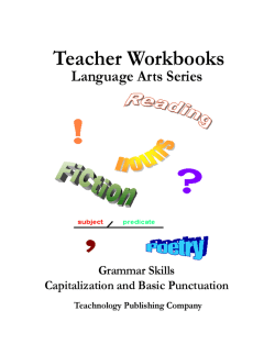 Capitals and Grammar.
