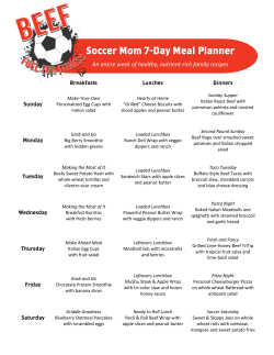 An entire week of healthy, nutrient