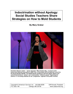 Indoctrination without Apology