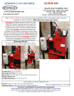 AEROSOL CAN CRUSHER SUPER 200