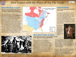 New France and the Place of the Fur Trade