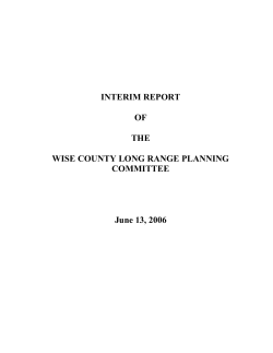 Interim Report - Long Range Planning Committee