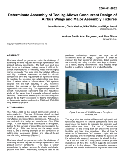 Determinate Assembly of Tooling Allows Concurrent