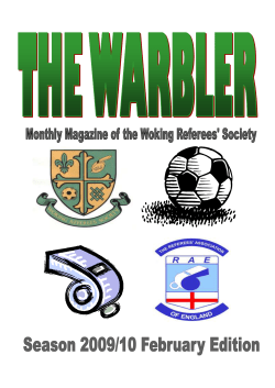 February 2010 - Woking Society The Referees Association