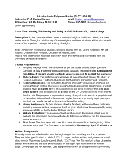 syllabus - Kirsten J Hansen