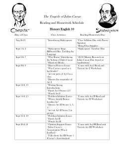 The Tragedy of Julius Caesar