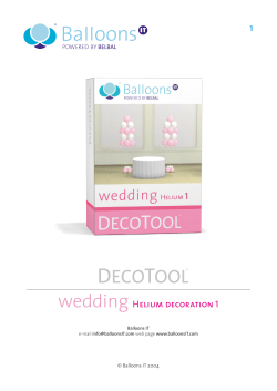 wedding Helium decoration 1