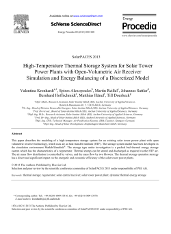 High-Temperature Thermal Storage System for