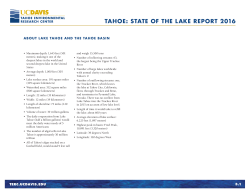 About Lake Tahoe