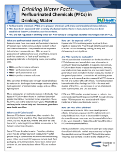 in Drinking Water - State of New Jersey