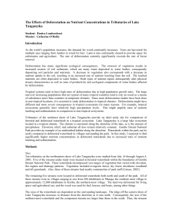 Lombardozzi, D., 2003. "The Effects of Deforestation on Nutrient