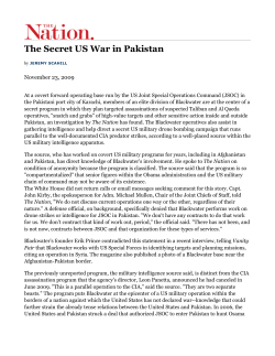 Print: The Secret US War in Pakistan