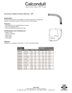 Aluminum Rigid Factory Elbows - 90&ordm;