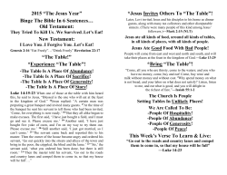 2015 &ldquo;The Jesus Year&rdquo; Binge The Bible In 6 Sentences&hellip; Old