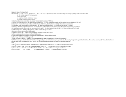 Quadratic Story Problems Day I The formual h =