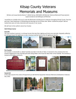 2013 Veterans Memorials in Kitsap County