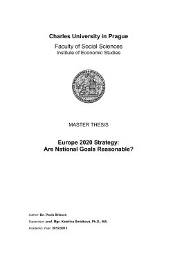 Europe 2020 Strategy: Are National Goals Reasonable?