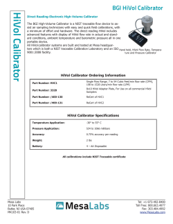 HiVol Calibrator