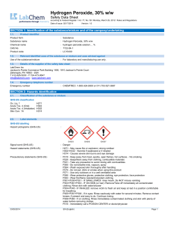 Hydrogen Peroxide, 30% w/w