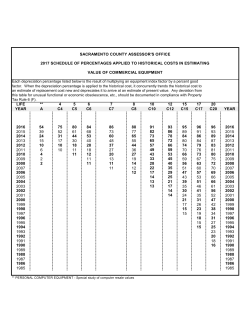 2017 Depreciation Factor Tables - Sacramento County Assessor`s