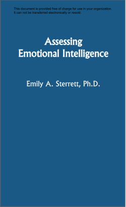Assessing Emotional Intelligence