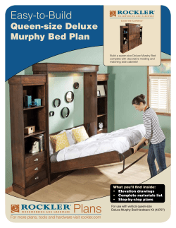 Queen-size Deluxe Murphy Bed Plan