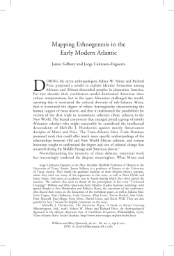 Mapping Ethnogenesis in the Early Modern Atlantic