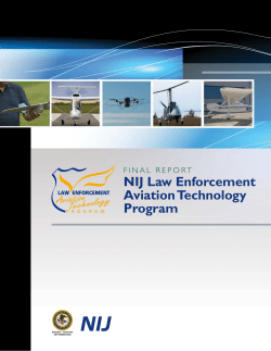 NIJ Law Enforcement Aviation Technology Program