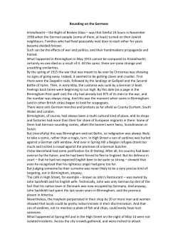 Rounding on the Germans Kristallnacht – the Night of Broken Glass