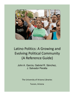 Latino Politics - UAiR - University of Arizona
