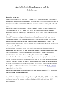 Specific bioelectrical impedance vector analysis. Guide for users.