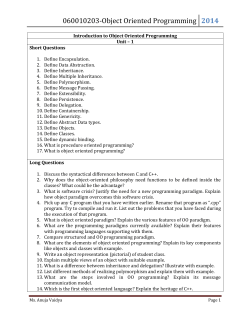 060010203-Object Oriented Programming