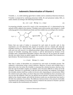 Iodometric Determination of Vitamin C