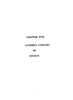 chapter five gandhi`s concept of society