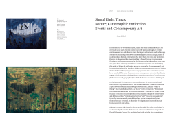 Signal Eight Times: Nature, Catastrophic Extinction