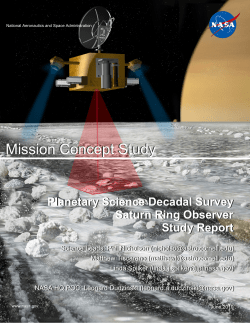 Saturn Ring Observer Concept Study