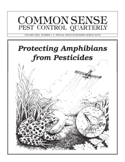Protecting Amphibians from Pesticides - Bio