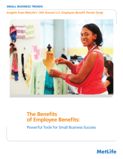 The Benefits of Employee Benefits