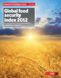 global food security index 2012