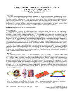 a bioinspired 3d artificial compound eye with focus