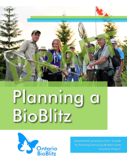 Other examples from small bioblitzes in Ontario