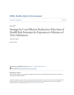 Strategy for Cost-Effective Reduction of the Sum of Health Risk