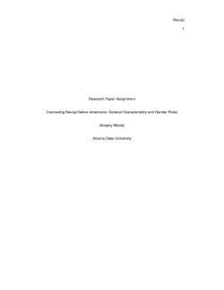 Navajo 1 Research Paper Assignment Counseling Navajo Native