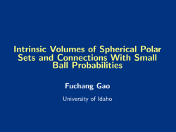 Intrinsic Volumes of Spherical Polar Sets and Connections With