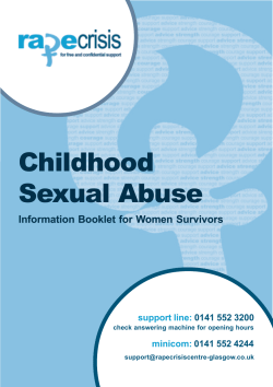 Information for Survivors of Childhood Sexual